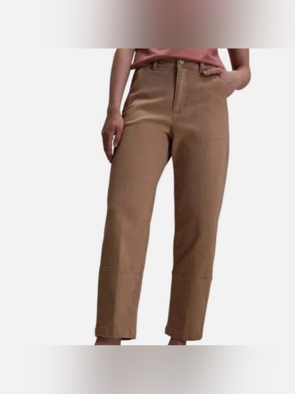 NWT Women’s Alpine Design High-Rise Straight‎ Barrel Jeans - Tan